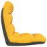 Tumbona de suelo plegable de tela amarillo