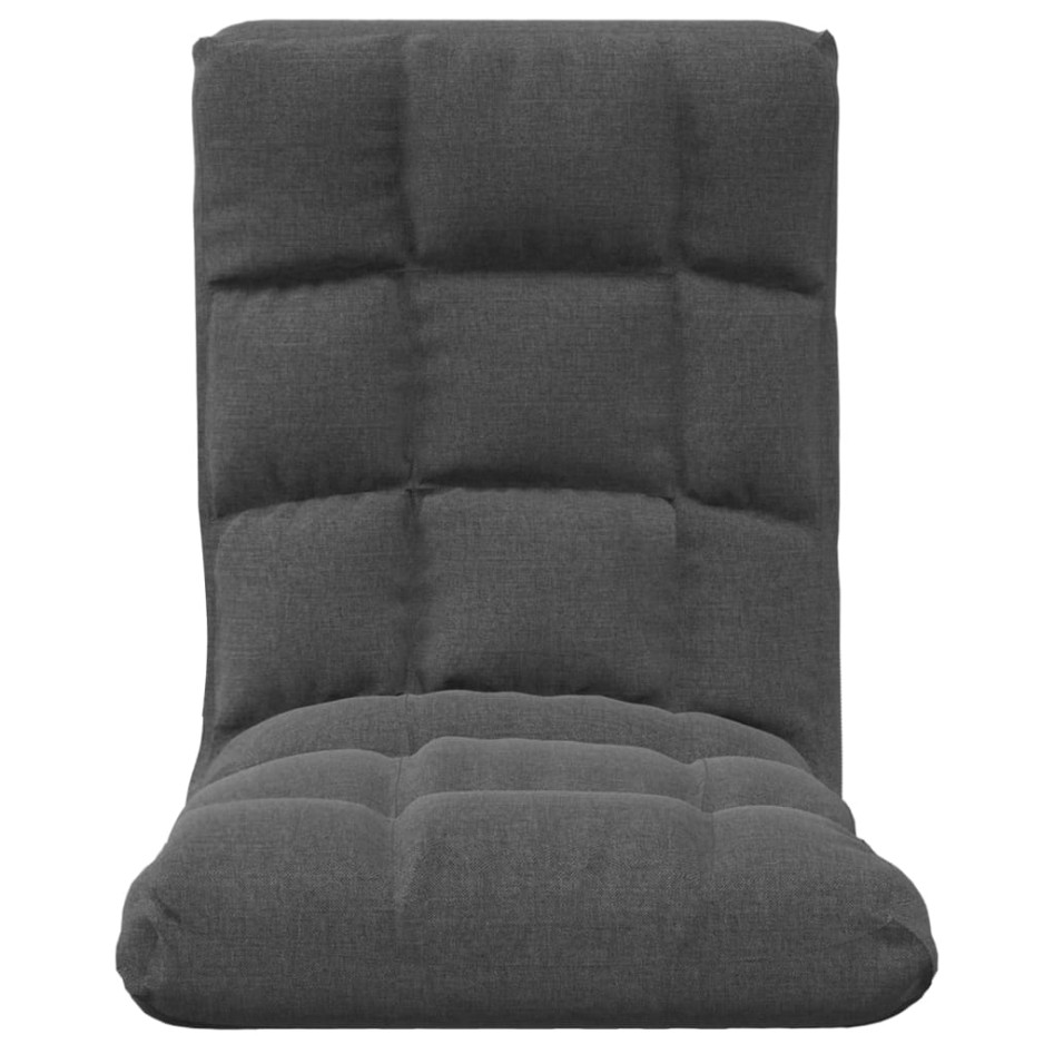 Silla de suelo plegable de tela gris