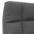 Silla de suelo plegable de tela gris