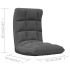 Silla de suelo plegable de tela gris