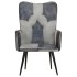 Sillón orejero de cuero auténtico
