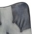Sillón orejero de cuero auténtico
