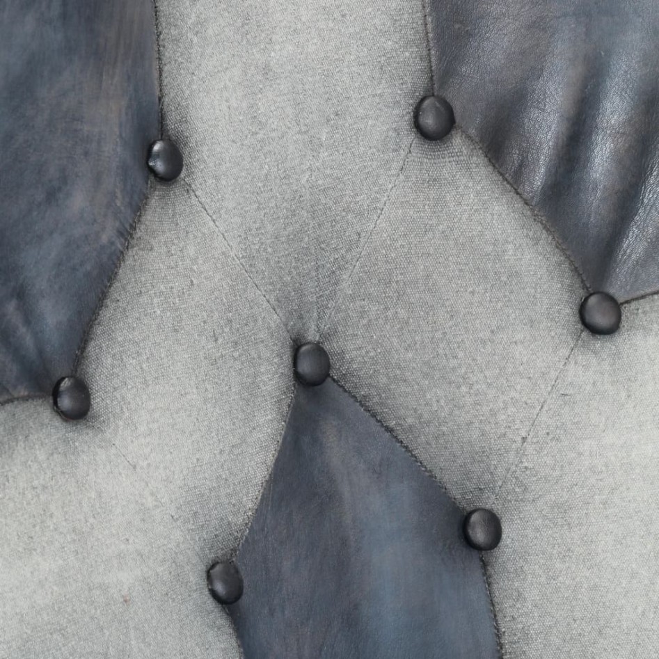 Sillón orejero de cuero auténtico