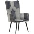 Sillón orejero de cuero auténtico