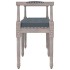 Banco de terciopelo gris oscuro 110x40x70