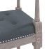 Banco de terciopelo gris oscuro 110x40x70