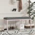 Banco de tela gris oscuro 110x40x49