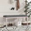 Banco de tela gris oscuro 110x40x49 cm