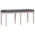 Banco de tela gris oscuro 110x40x49
