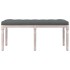 Banco de tela gris oscuro 110x40x49