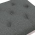 Banco de tela gris oscuro 110x40x49