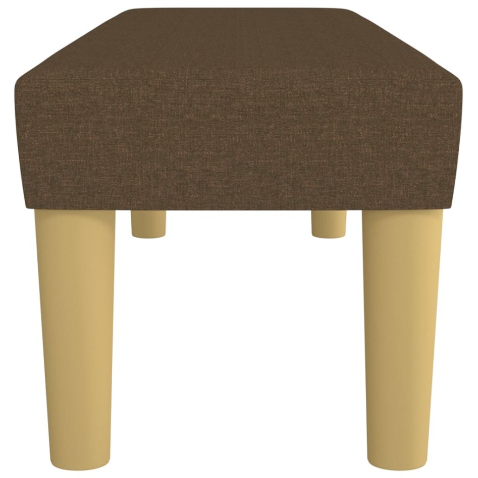 Banco de tela marrón 100x30x30