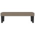 Banco de tela gris taupe 100x30x30