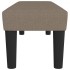 Banco de tela gris taupe 100x30x30