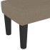 Banco de tela gris taupe 100x30x30