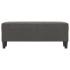 Banco de terciopelo gris oscuro 100x35x41