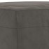 Banco de terciopelo gris oscuro 100x35x41