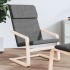 Sillón de relax de tela gris