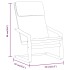 Sillón de relax de tela gris