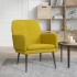 Sillón de terciopelo amarillo 62x79x79