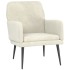 Sillón de terciopelo crema 62x79x79