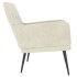 Sillón de terciopelo crema 62x79x79