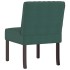 Silla tapizada de terciopelo verde