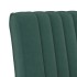 Silla tapizada de terciopelo verde