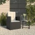 Sillón de jardín con cojín ratán sintético