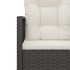 Sillón de jardín con cojín ratán sintético