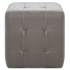 Mesitas de noche 2 unidades cuero sintético gris 30x30x30