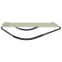 Tumbona de acero color crema 200x90