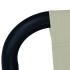 Tumbona de acero color crema 200x90
