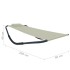 Tumbona de acero color crema 200x90