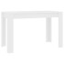 Mesa de comedor de madera de ingeniería blanco 120x60x76