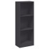 Estantería de 3 niveles madera ingeniería gris 40x24x109
