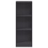 Estantería de 3 niveles madera ingeniería gris 40x24x109