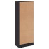 Estantería de 3 niveles madera ingeniería gris 40x24x109