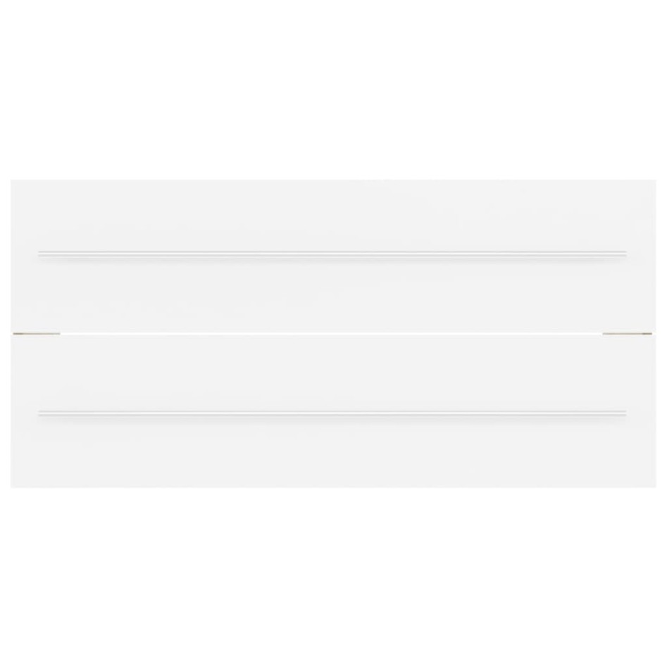 Armario para lavabo madera contrachapada blanco 100x38,5x48