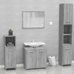 Set de muebles de baño madera contrachapada gris Sonoma