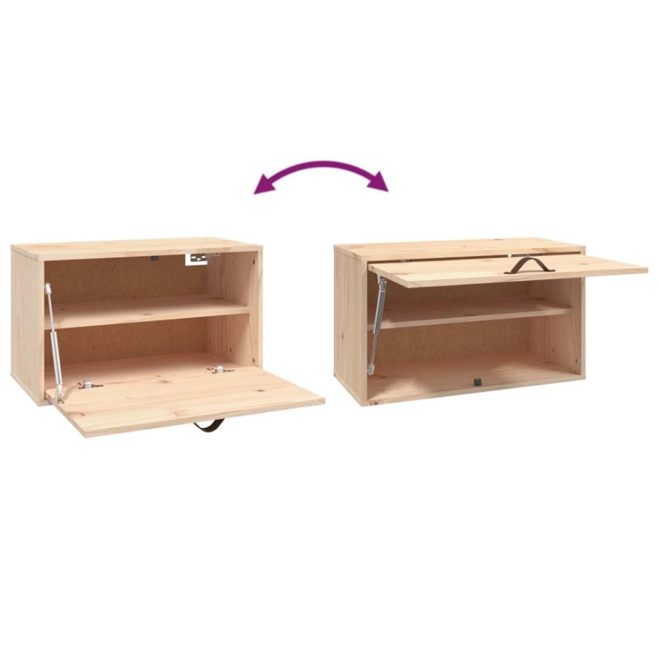 Armario de pared de madera maciza de pino 60x30x35