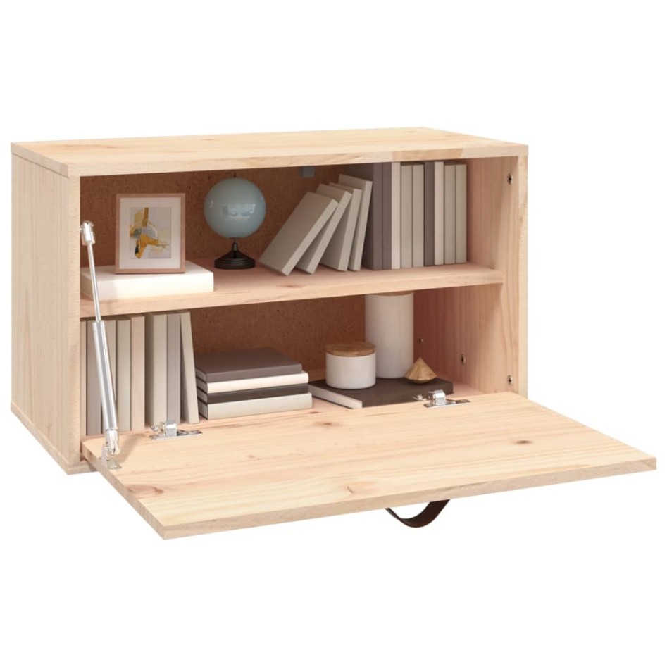 Armario de pared de madera maciza de pino 60x30x35