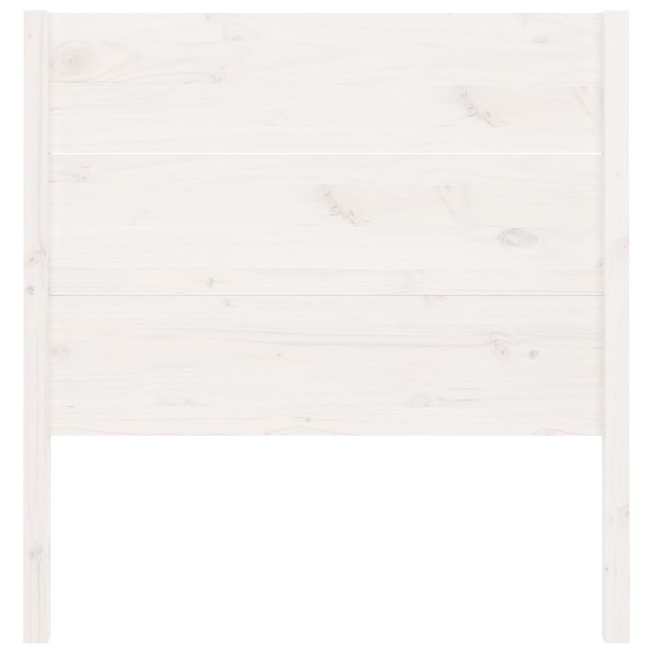 Cabecero madera maciza de pino blanco 106x4x100