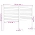 Cabecero de cama madera maciza de pino 156x4x100
