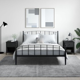 Mesitas de noche 2 uds madera de ingeniería negro 40x42x50