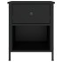 Mesitas de noche 2 uds madera de ingeniería negro 40x42x50