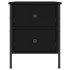 Mesita de noche madera de ingeniería negro 40x42x50