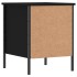 Mesita de noche madera de ingeniería negro 40x42x50