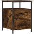 Mesita de noche madera de ingeniería roble ahumado 44x45x60
