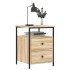 Mesita de noche madera de ingeniería roble Sonoma 44x45x60